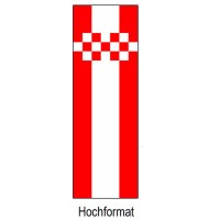 Fahne der Stadt Hamm im Hochformat und weitere Varianten