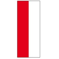 Hessen Fahne im Hochformat ohne Wappen |