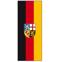Saarland Fahne im Hochformat |