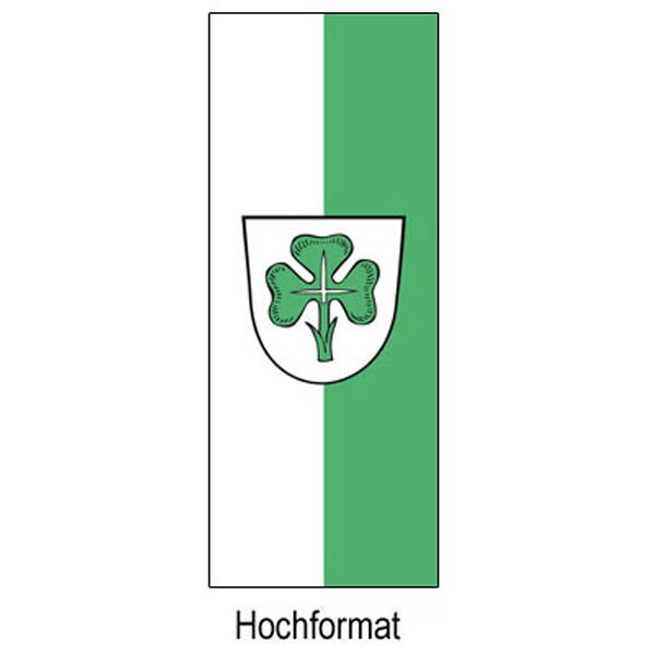 Fahne der Stadt Fürth im Hochformat und weitere Varianten