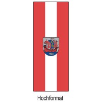 Flagge der Stadt Bremerhaven im Hochformat | 80 x 200 cm