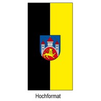 Fahne der Stadt Göttingen im Hochformat und weitere Varianten