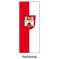 Fahne der Stadt Hannover im Hochformat und weitere Varianten