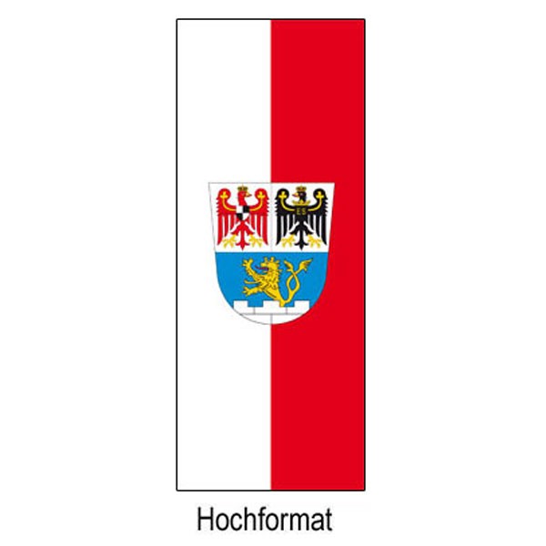 Flagge der Stadt Erlangen im Hochformat | 80 x 200 cm