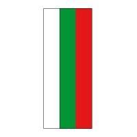Nationalfahne Bulgarien im Hochformat |
