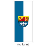 Flagge der Stadt Darmstadt im Hochformat | 80 x 200 cm