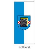 Flagge der Stadt Bochum im Hochformat | 80 x 200 cm