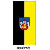 Fahne der Stadt Göttingen im Hochformat und weitere Varianten