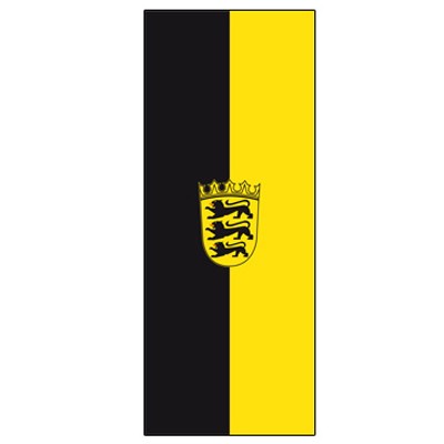 Bundesländerfahnen Baden-Württemberg Hisshochformat