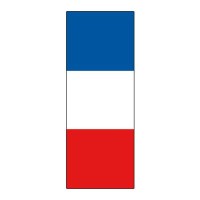 Nationalfahne Frankreich im Hochformat |