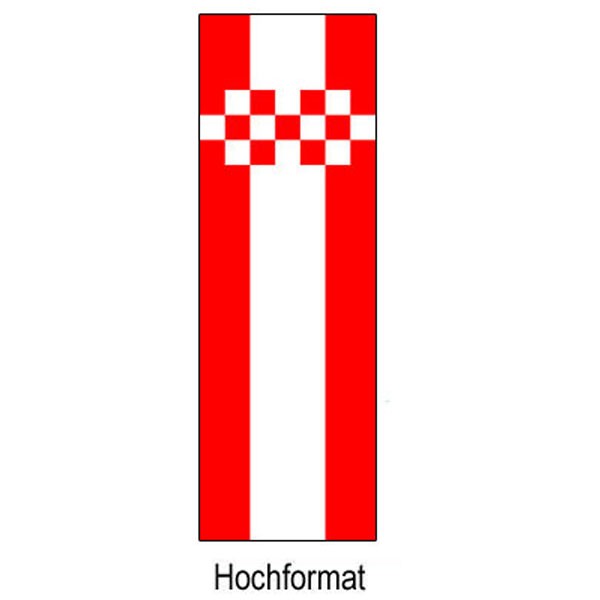 Fahne der Stadt Hamm im Hochformat und weitere Varianten