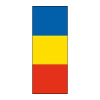 Nationalfahne Rumänien im Hochformat | 80 x 200 cm