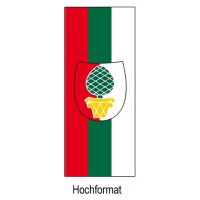 Flagge der Stadt Augsburg im Hochformat | 80 x 200 cm