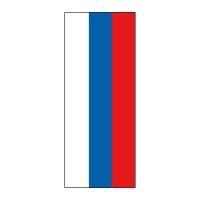 Nationalfahne Russland im Hochformat |