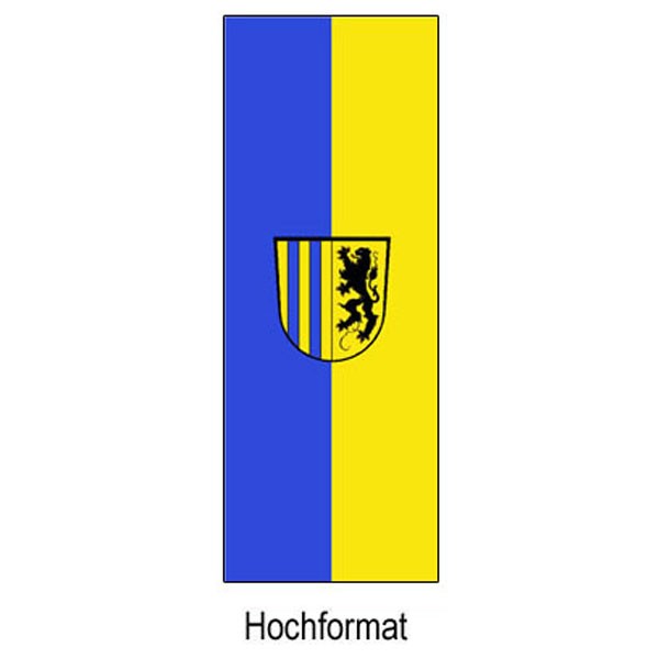 Flagge der Stadt Chemnitz im Hochformat | 80 x 200 cm